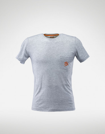 T-SHIRT WITH POCKET GREY