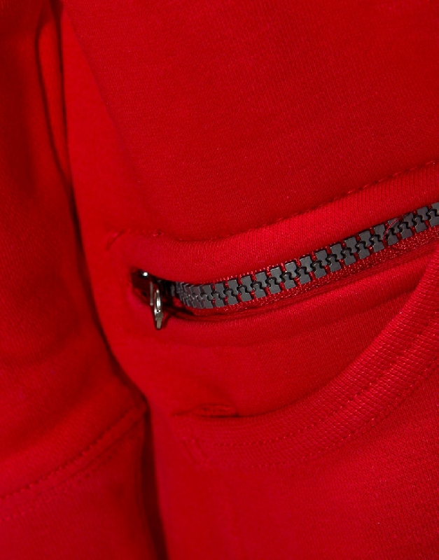 RED By EMP Felpa Con Cappuccio E Collo Alto Per Donna - Rossa, Taglie Comode Fino Alla 4XL - 3